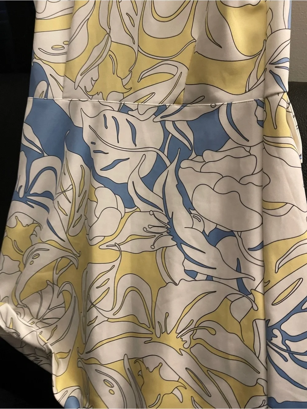 Zara Womens Multicolor Floral Scuba Tropical Leaf Stretch Dress Sz: L NWOT - Picture 10 of 14